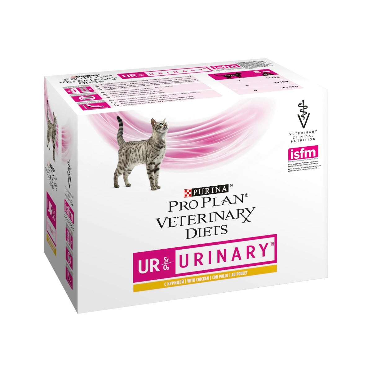 Purina Pro Plan Veterinary Diets Multipack Umido Gatto UR Urinary St/Ox Pollo 10 Bustine-1