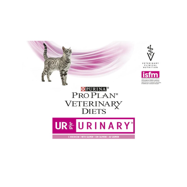 Purina Pro Plan Veterinary Diets Multipack Umido Gatto Urinary St/Ox Salmone 10 Bustine-2