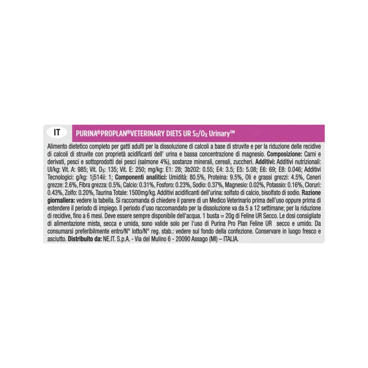 Purina Pro Plan Veterinary Diets Multipack Umido Gatto Urinary St/Ox Salmone 10 Bustine-4