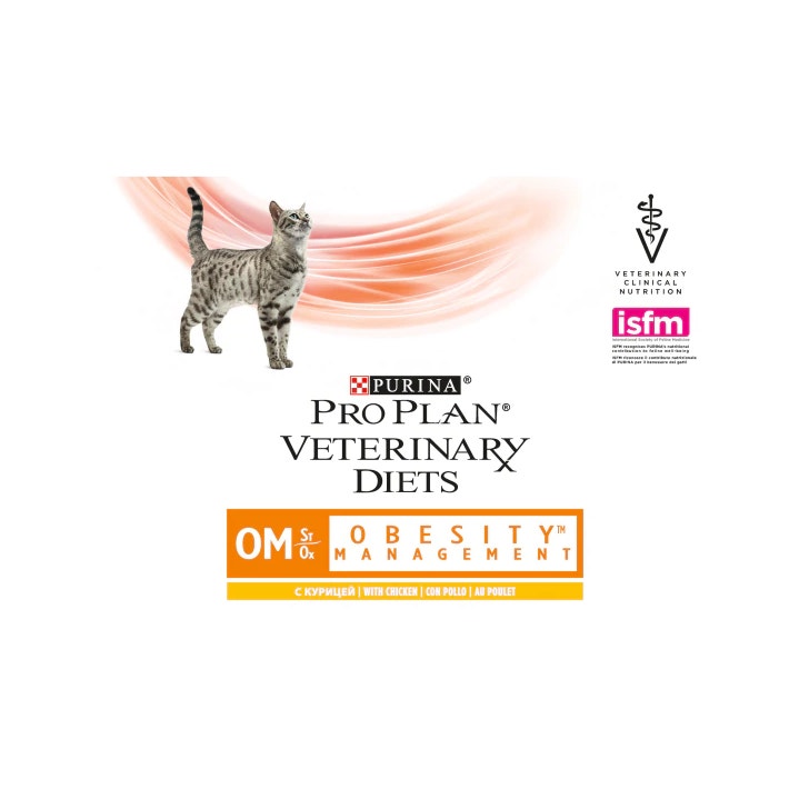 Purina Pro Plan Veterinary Diets Multipack Umido Gatto OM Obesity Management St/Ox Pollo 10 Bustine-2