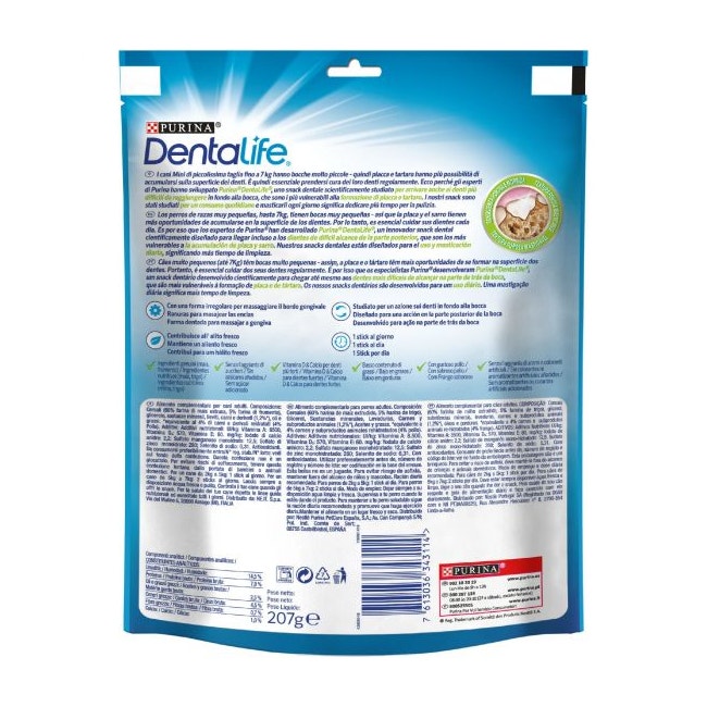 Purina Dentalife Snack Daily Oral Care Per Cani 2 - 7kg Taglia Mini 21 Stick-1