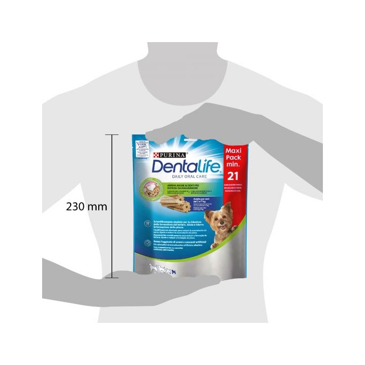 Purina Dentalife Snack Daily Oral Care Per Cani 2 - 7kg Taglia Mini 21 Stick-2