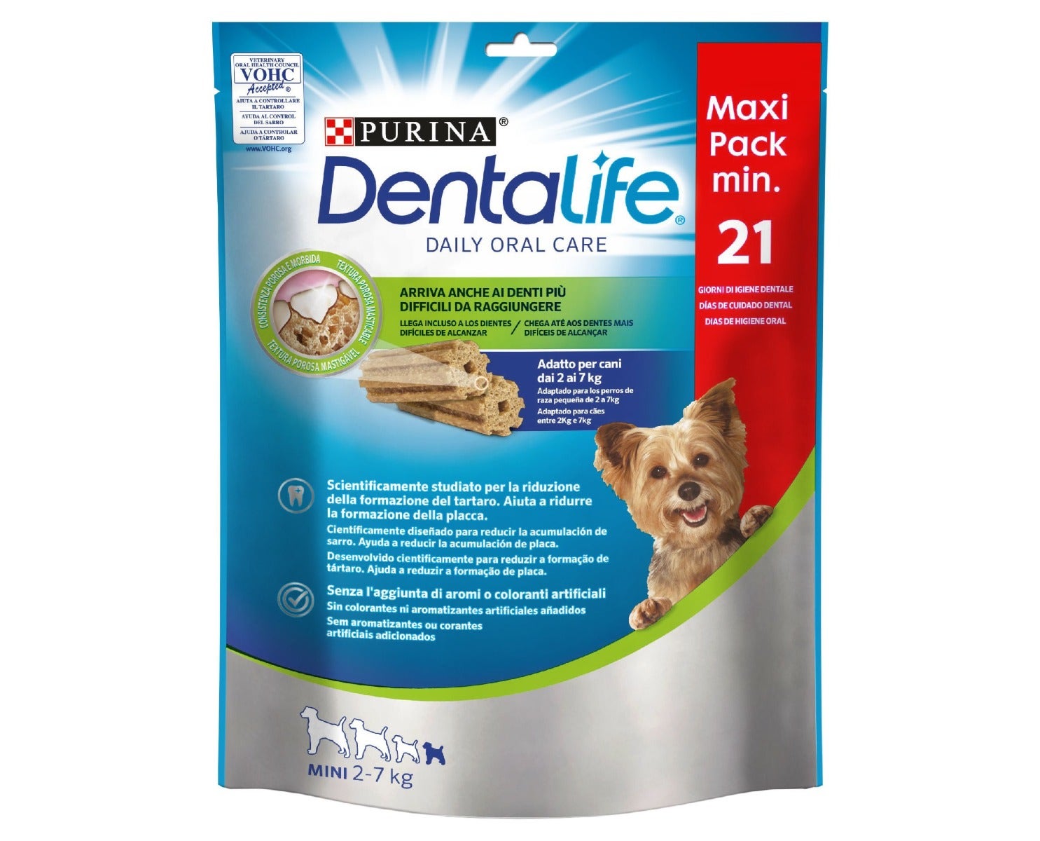 Purina Dentalife Snack Daily Oral Care Per Cani 2 - 7kg Taglia Mini 21 Stick-0