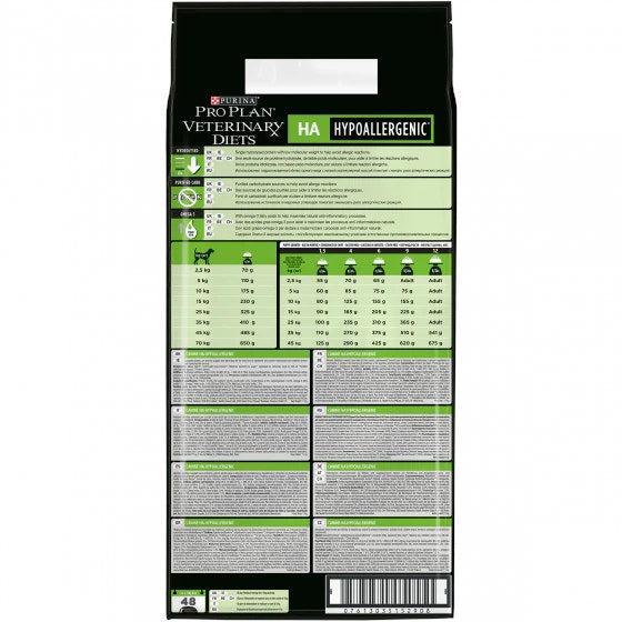Purina Pro Plan Veterinary Diets Secco Cane HA Hypoallergenic Sacco 11kg-2