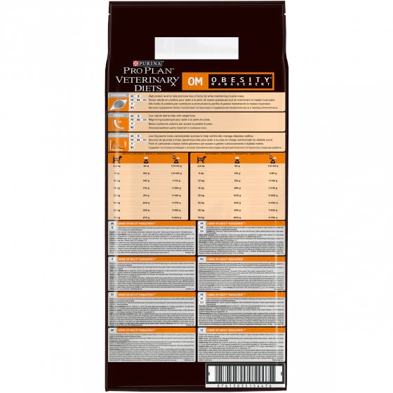 Purina Pro Plan Veterinary Diets Secco Cane OM Obesity Management Sacco 12kg-2