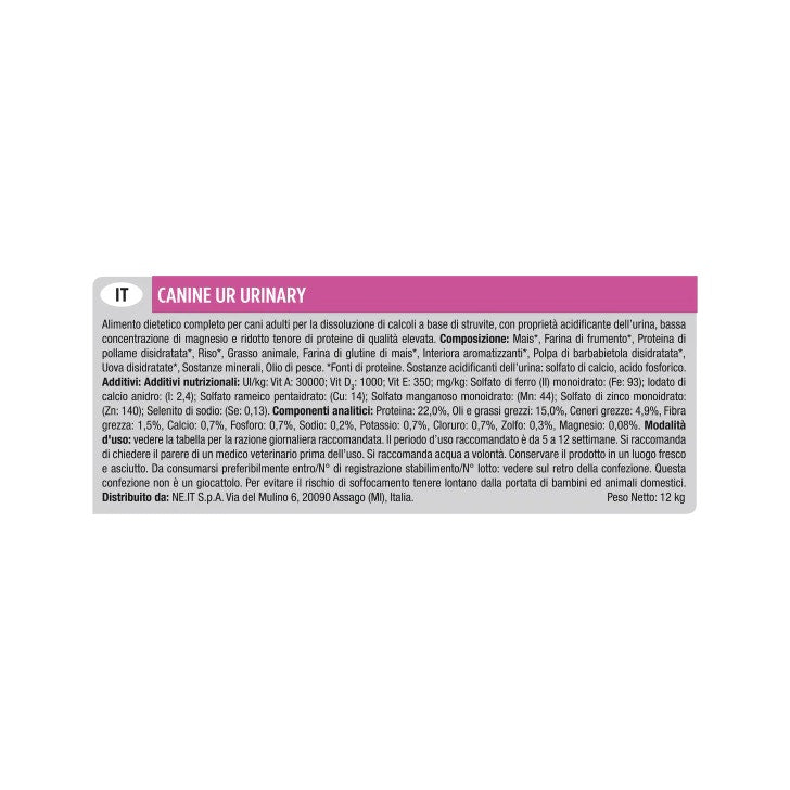 Purina Pro Plan Veterinary Diets Secco Cane UR Urinary Sacco 12kg-4
