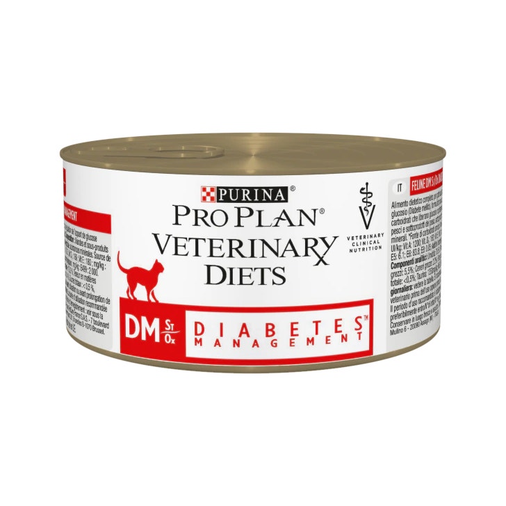 Purina Pro Plan Veterinary Diets Umido Gatto DM Diabetes Management St/Ox Lattina 195g-1