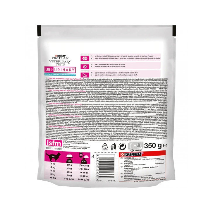 Purina Pro Plan Veterinary Diets Secco Gatto UR Urinary St/Ox Pesce Dell'Oceano Busta 350g-1