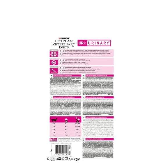 Purina Pro Plan Veterinary Diets Secco Gatto UR Urinary St/Ox Pesce Dell'Oceano Sacco 1,5kg-2