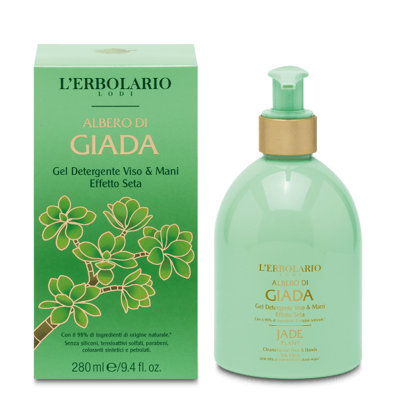 L'Erbolario Gel Detergente Viso & Mani Albero di Giada 280ml-1
