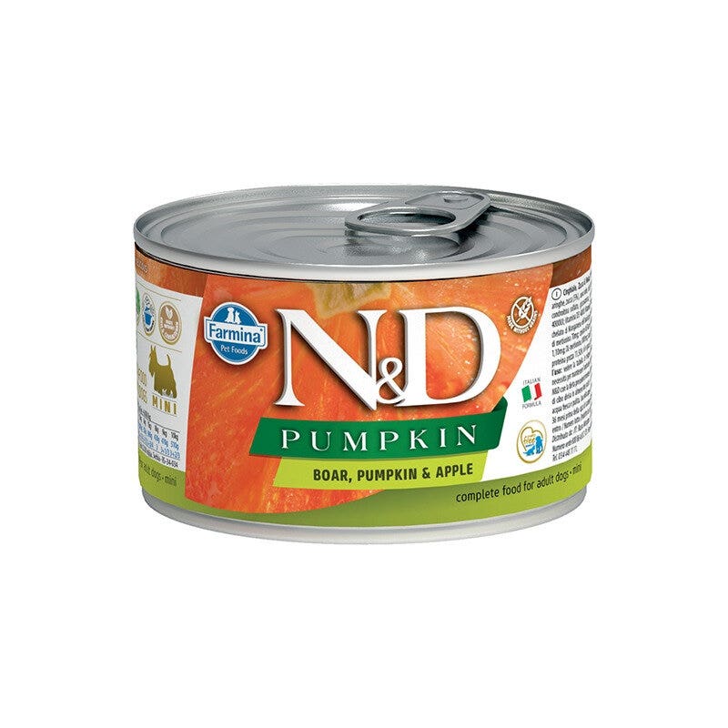 Farmina Natural & Delicious Pumpkin Mini Con Cinghiale Zucca E Mela Per Cani Adulti 140g-1