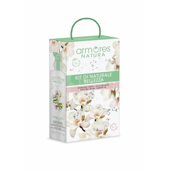 Armores Natura Kit di Naturale Bellezza CremaLatte Corpo 300ml + Doccia Schiuma 300ml-1