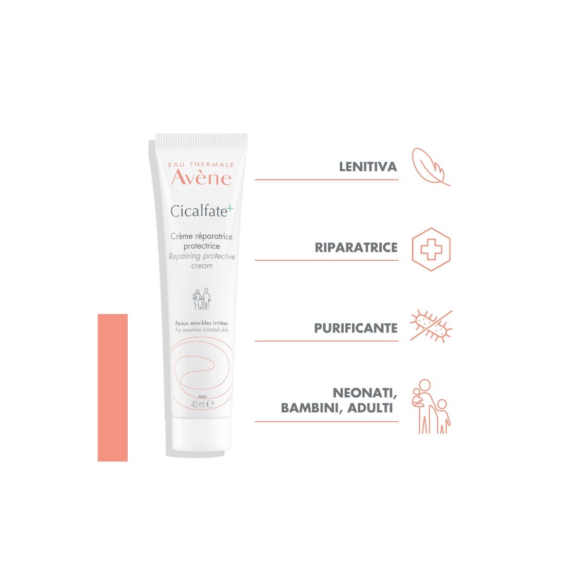 Eau Thermale Avene Cicalfate Crema Ristrutturante Protettiva 40ml-5