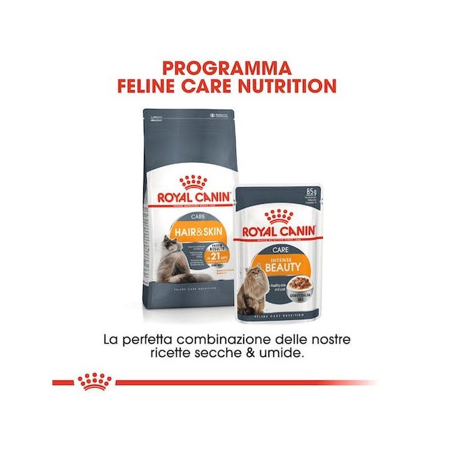 Royal Canin Hair & Skin in Salsa Alimento Umido Per Gatti Adulti Bustina 85g-7