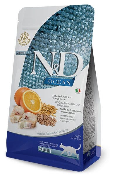 Farmina N&D Ocean Merluzzo E Farro Gatti Adulti Sacco 5kg-2