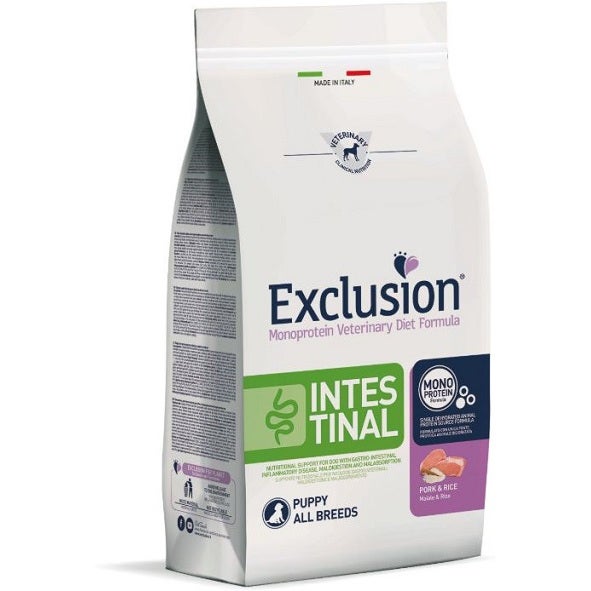 Exclusion Monoprotein Veterinary Diet Formula Intestinal Crocchette Pollo E Riso Per Cuccioli Sacco 2kg-1
