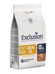 Exclusion Monoprotein Veterinary Diet Formula Renal Crocchette Con Maiale/Sorgo/Riso Per Cani Adulti Taglia Medio/Grande Sacco 2kg-2