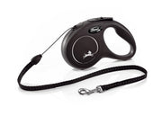 Flexi New Classic In Corda Guinzaglio Per Cani Colore Nero Taglia S 5m-1