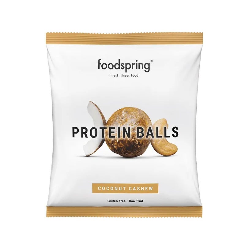 Foodspring Protein Balls Snack Proteico Gusto Cocco Anacardi 40g-2