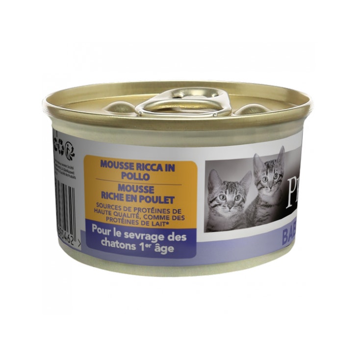 Purina Pro Plan Baby Kitten Mousse Pollo Lattina 85g-3