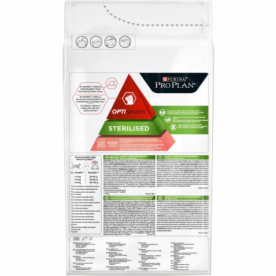 Purina Pro Plan Cibo Secco Ricco In Salmone Per Gatti Adulti Sterilizzati Sacco 1,5kg-2