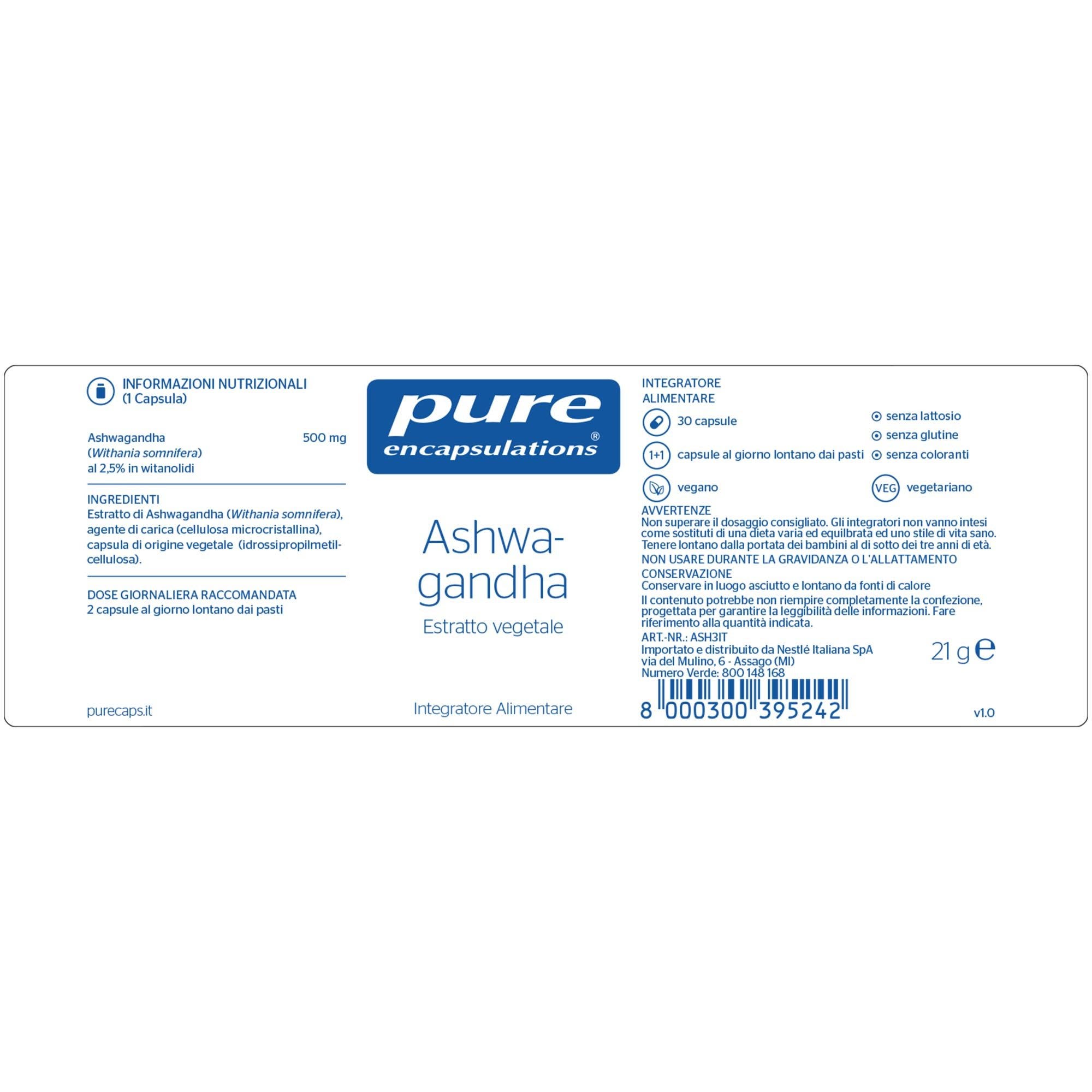 Pure Encapsulations Ashwagandha 30 Capsule  - 4