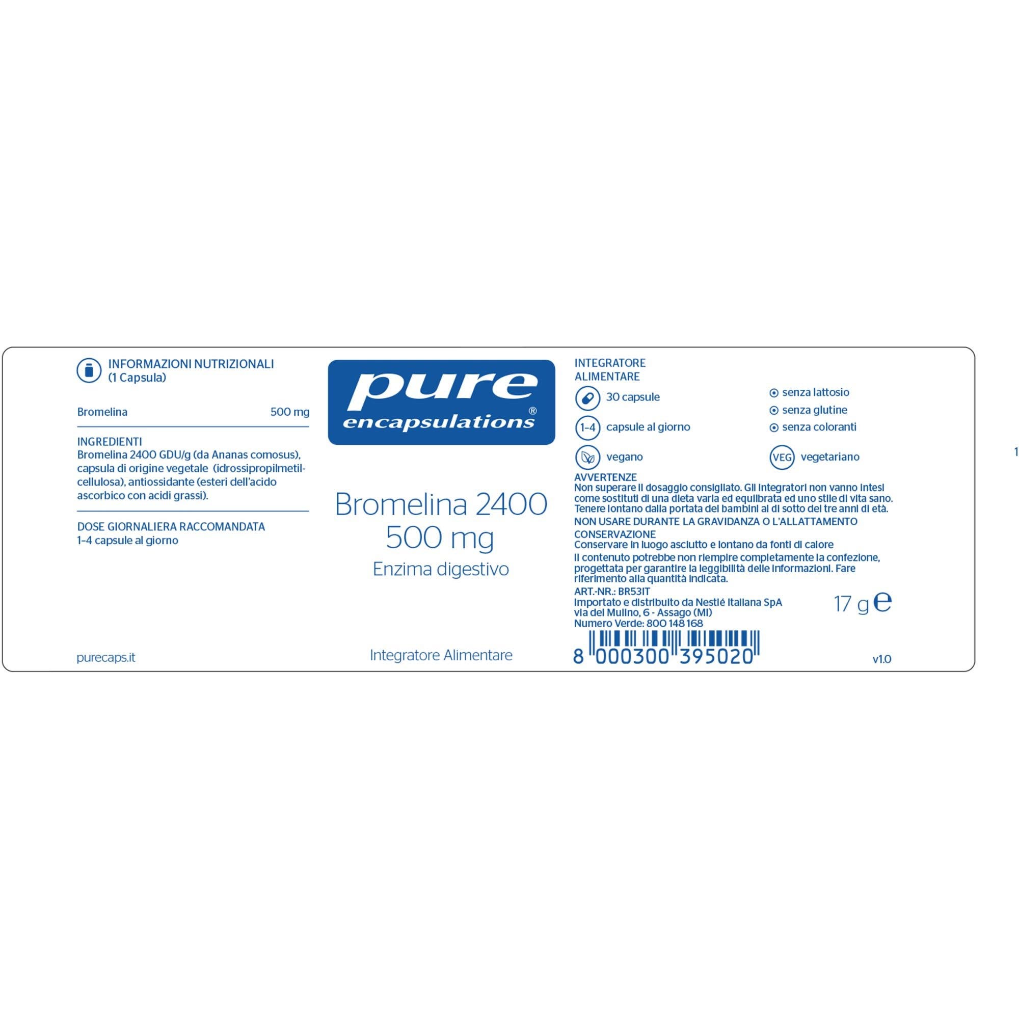 Pure Encapsulations Bromelina 30 Capsule  - 2