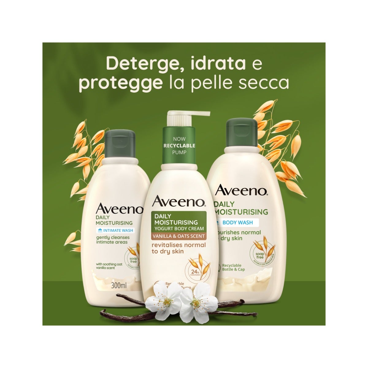 Aveeno Daily Moisturising Crema Corpo Idratante Yogurt Vaniglia & Avena 300ml-23