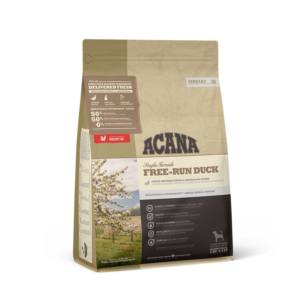 Acana Cane Free-Run Duck Singles Crocchette Anatra e Pera Sacco 2kg-7