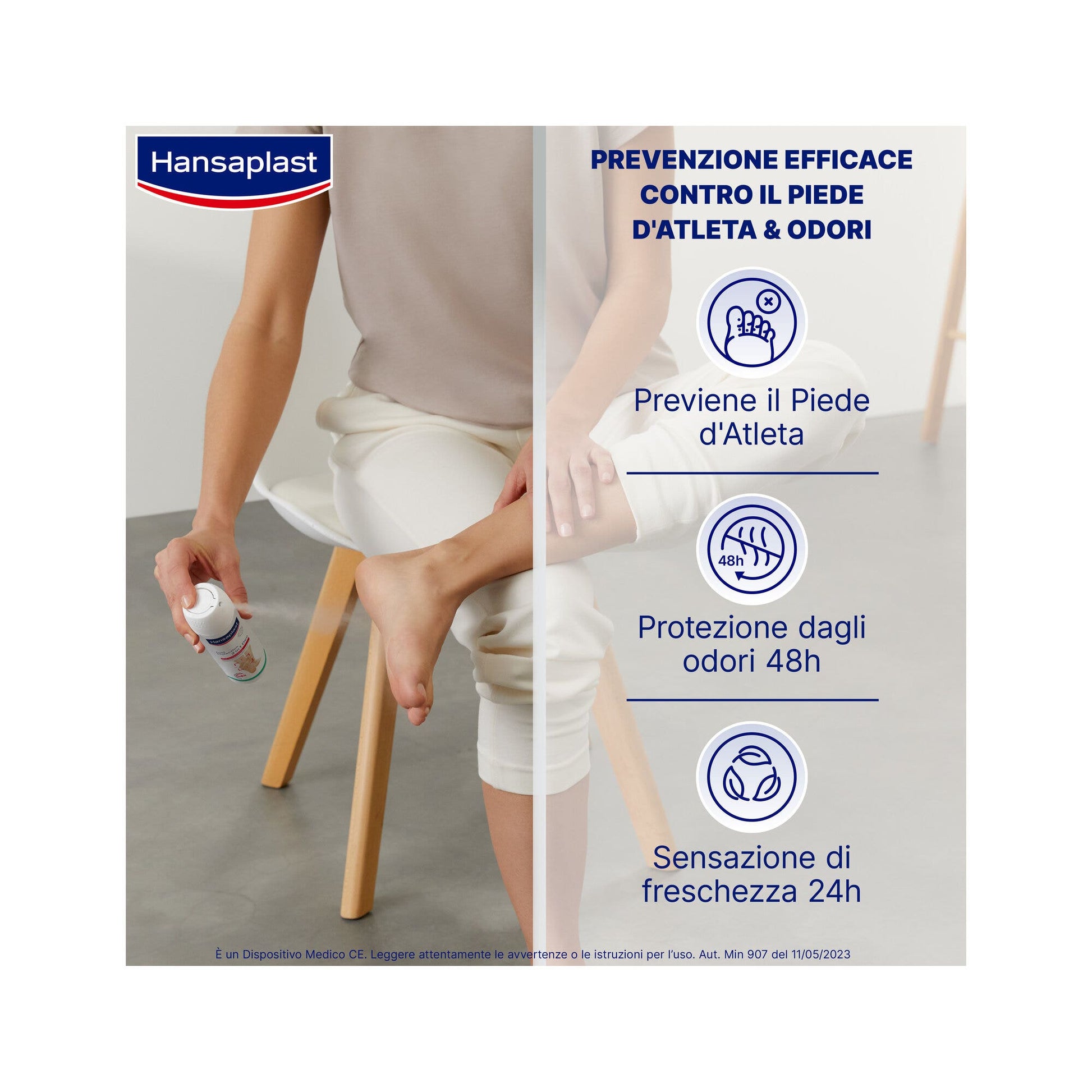 Hansaplast Foot Protection 2in1 Deodorante Piedi Spray Senza Alluminio 150ml-2