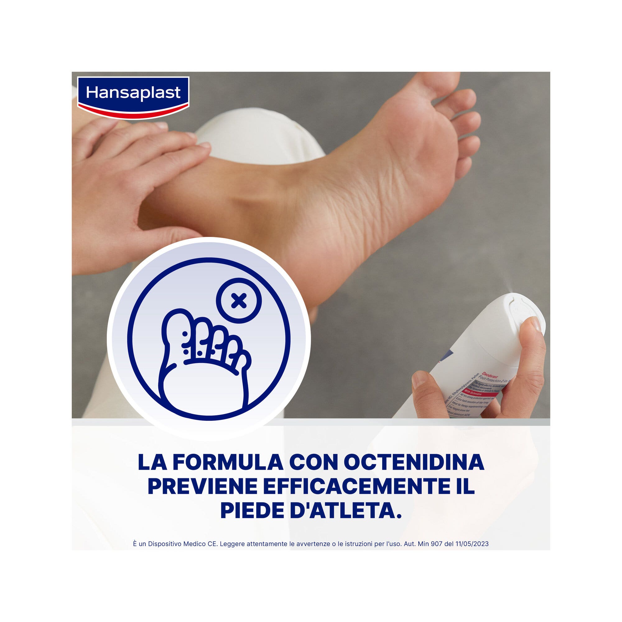 Hansaplast Foot Protection 2in1 Deodorante Piedi Spray Senza Alluminio 150ml-4