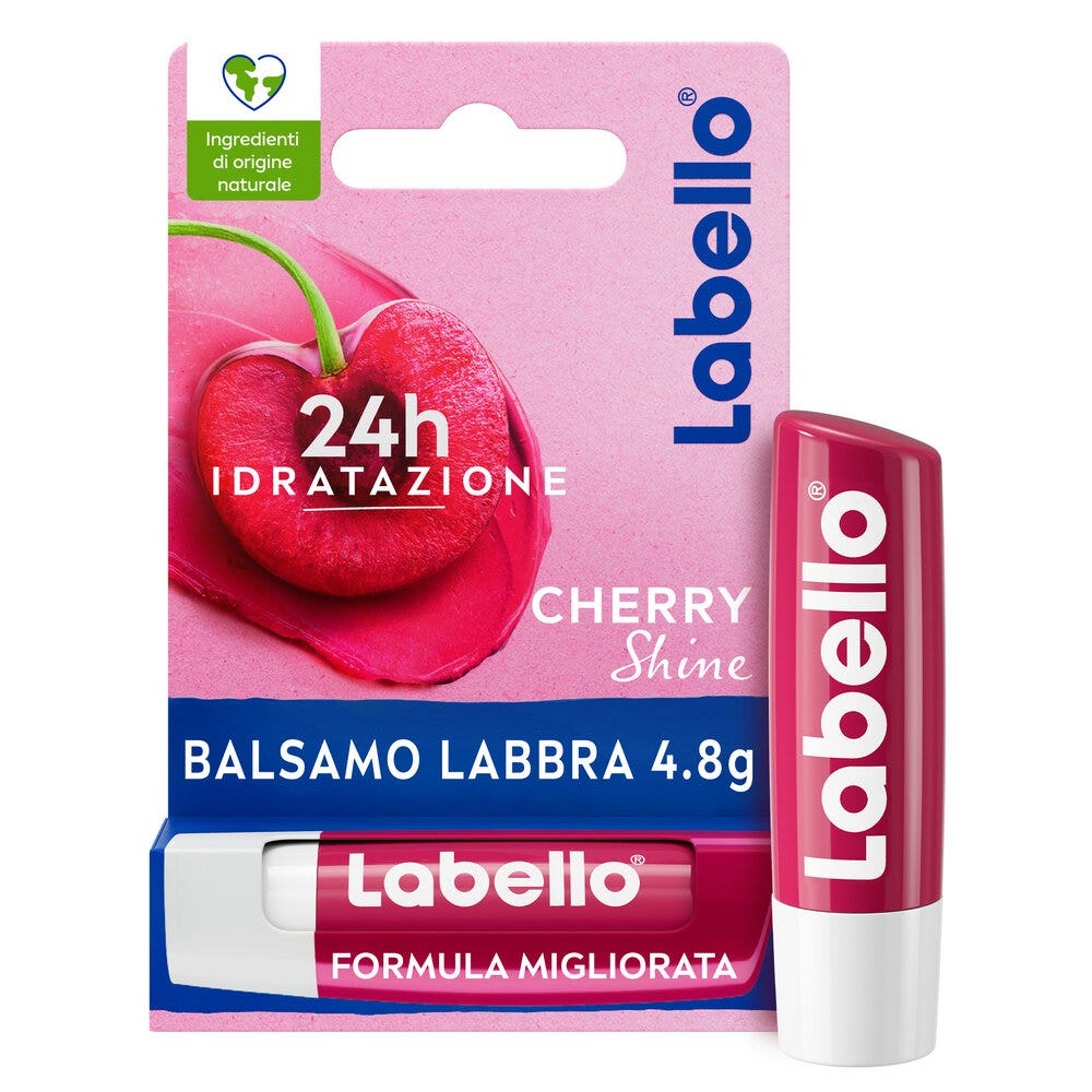 Labello Cherry Shine Burrocacao Labbra Colorato E Idratante All'aroma Di Ciliegia 4,8g-1