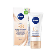 Nivea 5 in 1 Bb Cream Super Idratante 24h No Stop Naturale 50 ml Crema Viso Colorata Con Spf15-6