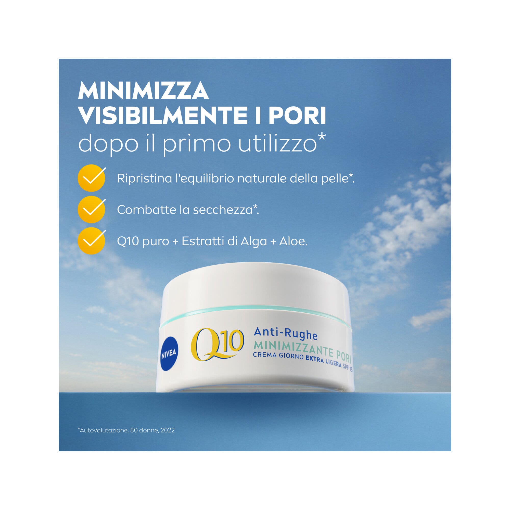 Nivea Q10 Anti-rughe Minimizzante Pori Crema Giorno Spf 15 Viso Antirughe E Opacizzante 50ml-2