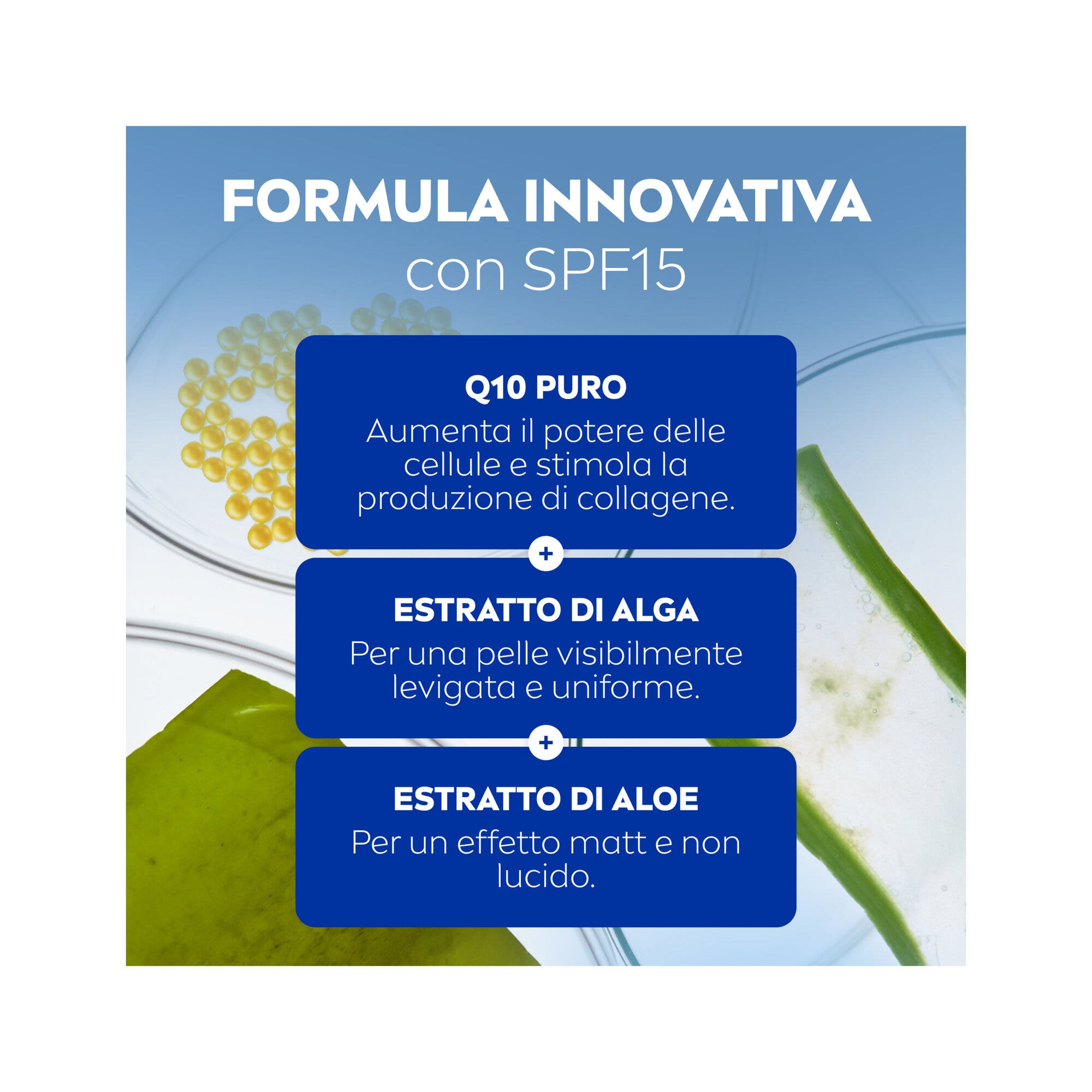 Nivea Q10 Anti-rughe Minimizzante Pori Crema Giorno Spf 15 Viso Antirughe E Opacizzante 50ml-3