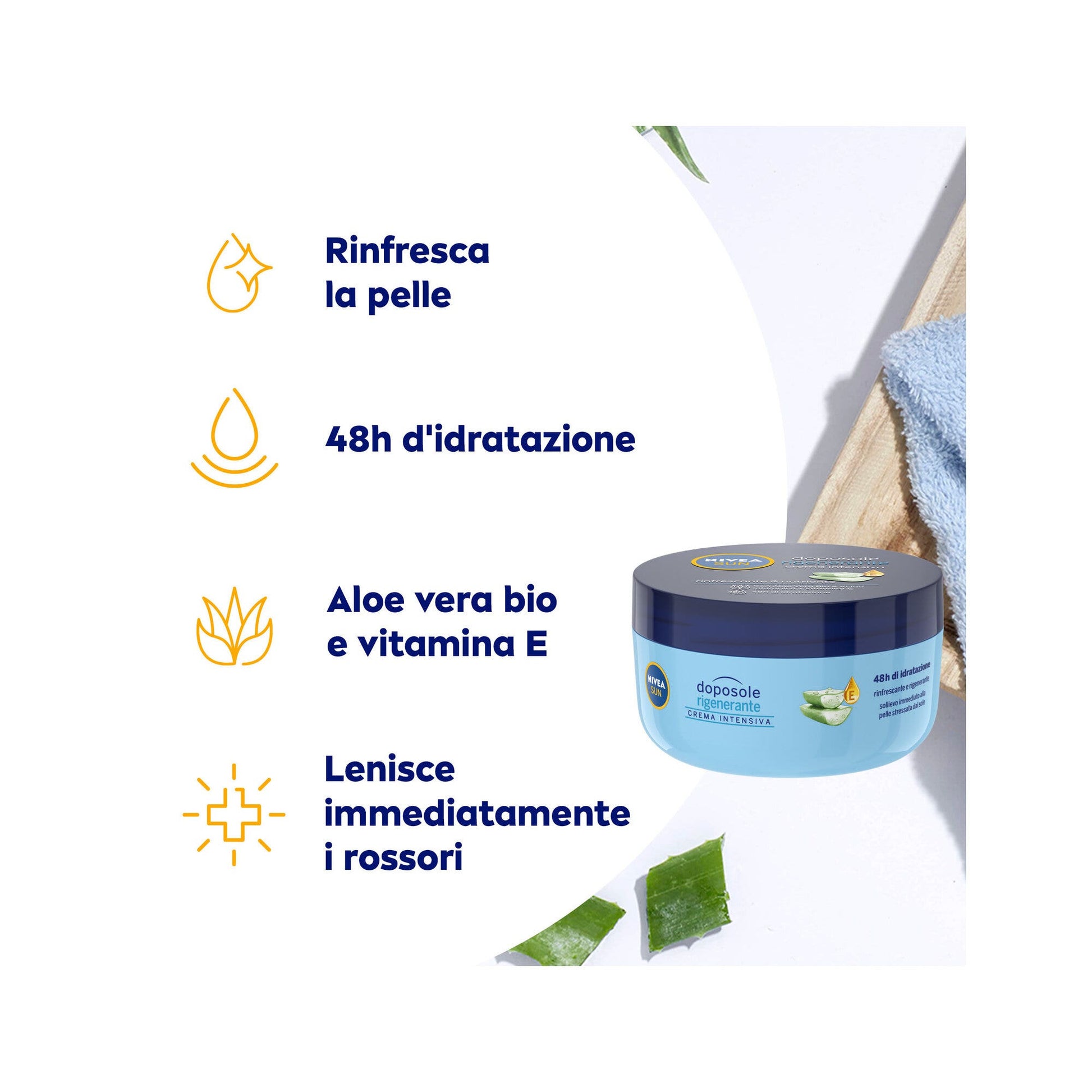 Nivea Sun Doposole Rigenerante Crema Intensiva 300ml Doposole Idratante Per Un Sollievo Immediato-9