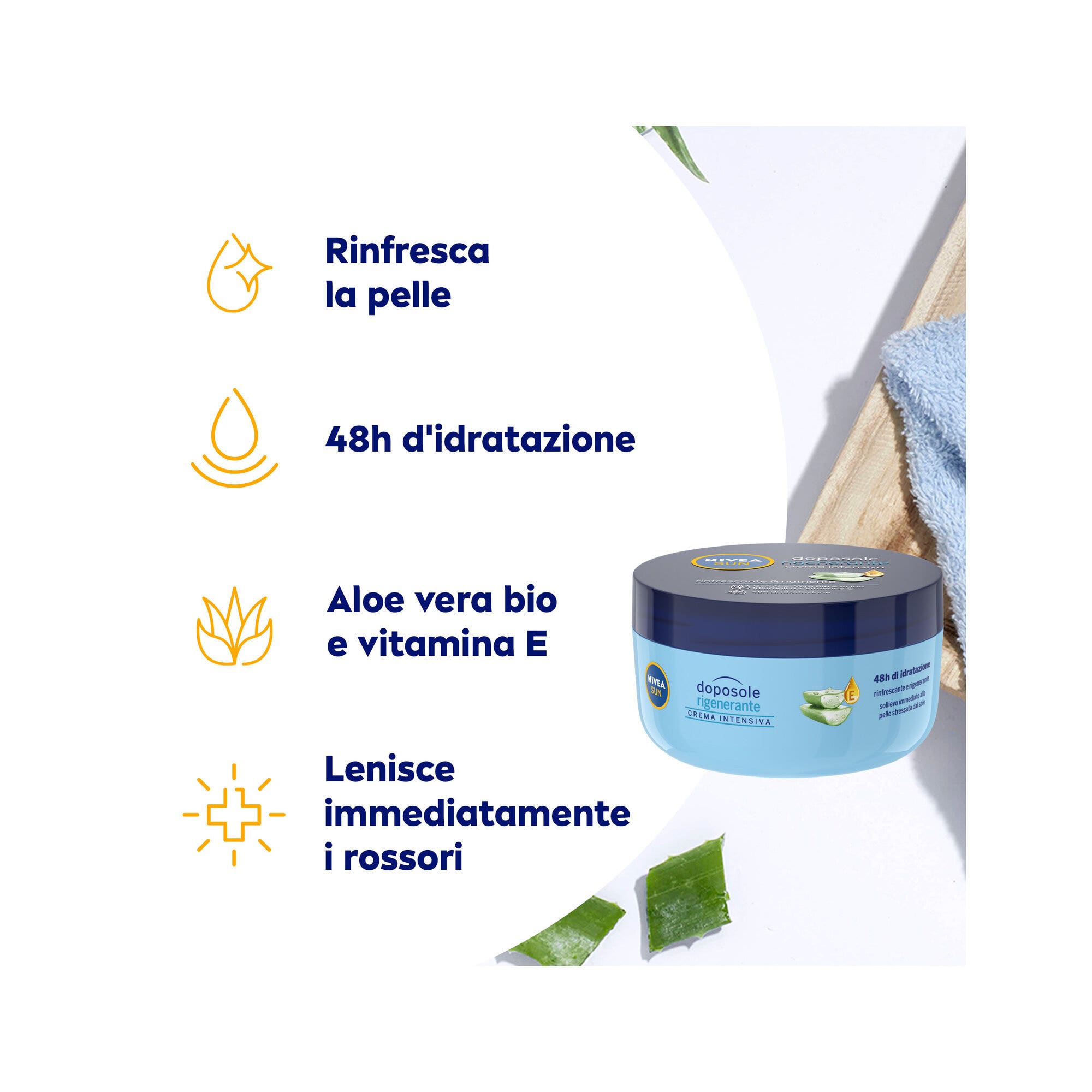 Nivea Sun Doposole Rigenerante Crema Intensiva 300ml Doposole Idratante Per Un Sollievo Immediato-9