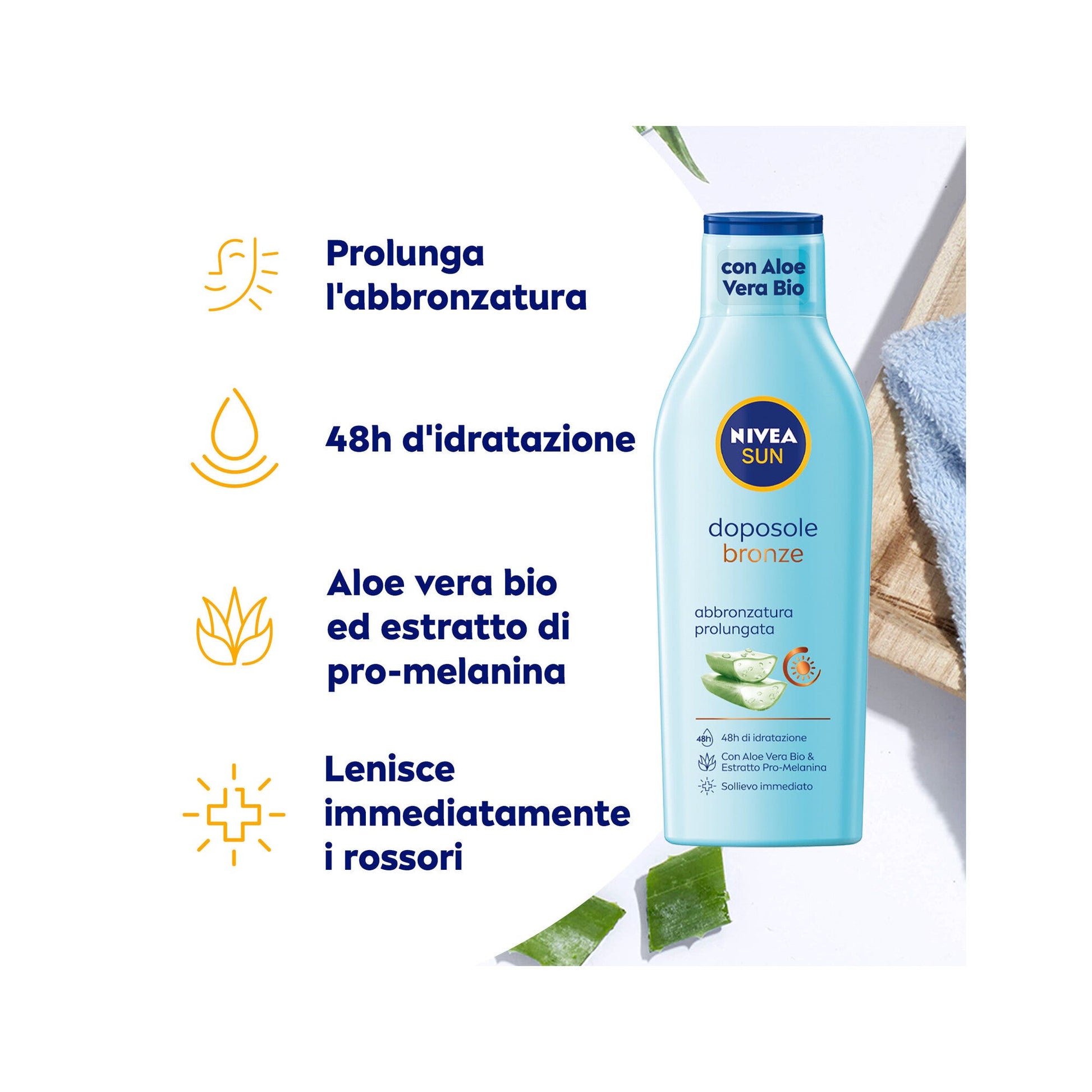 Nivea Sun Latte Doposole Bronze 400ml Dopo Sole Idratante Per Un'abbronzatura Luminosa E Duratura-4