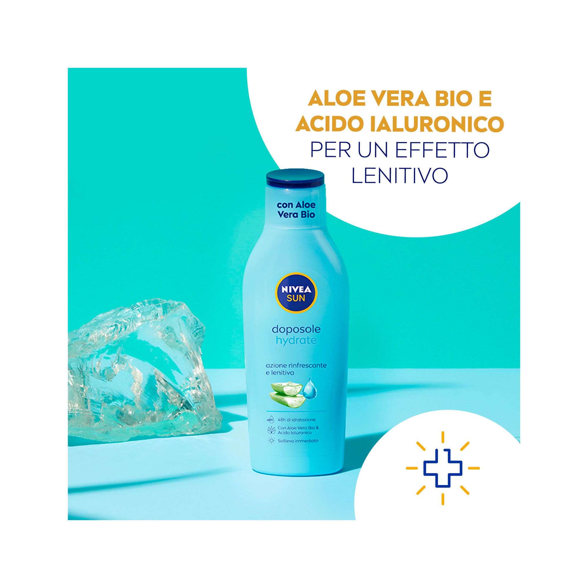 Nivea Sun Latte Doposole Hydrate 400ml Dopo Sole Idratante Con Aloe Vera Bio E Acido Ialuronico-11