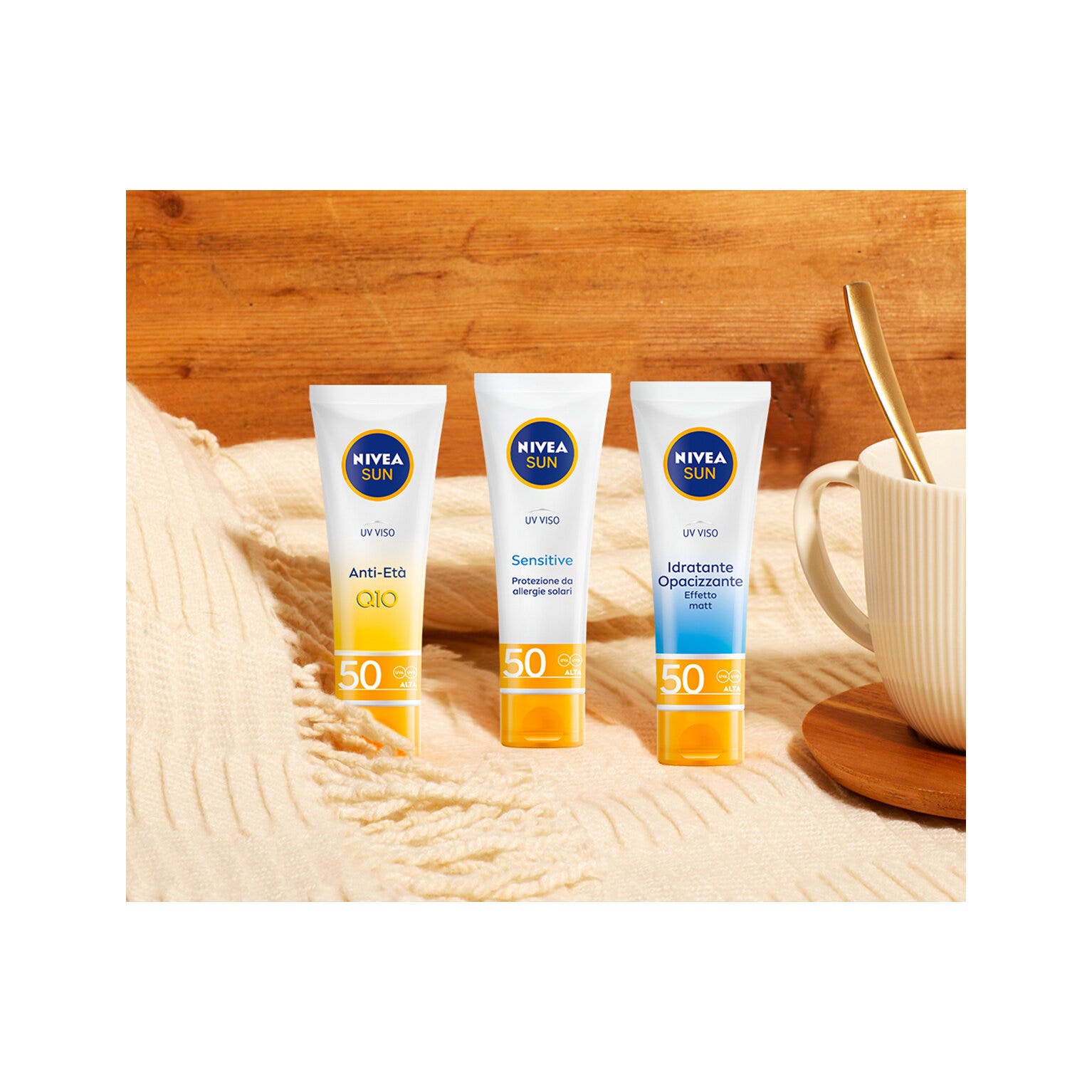Nivea Sun Uv Viso Sensitive Fp50 50ml Crema Solare Viso Delicata Per Pelli Sensibili-6