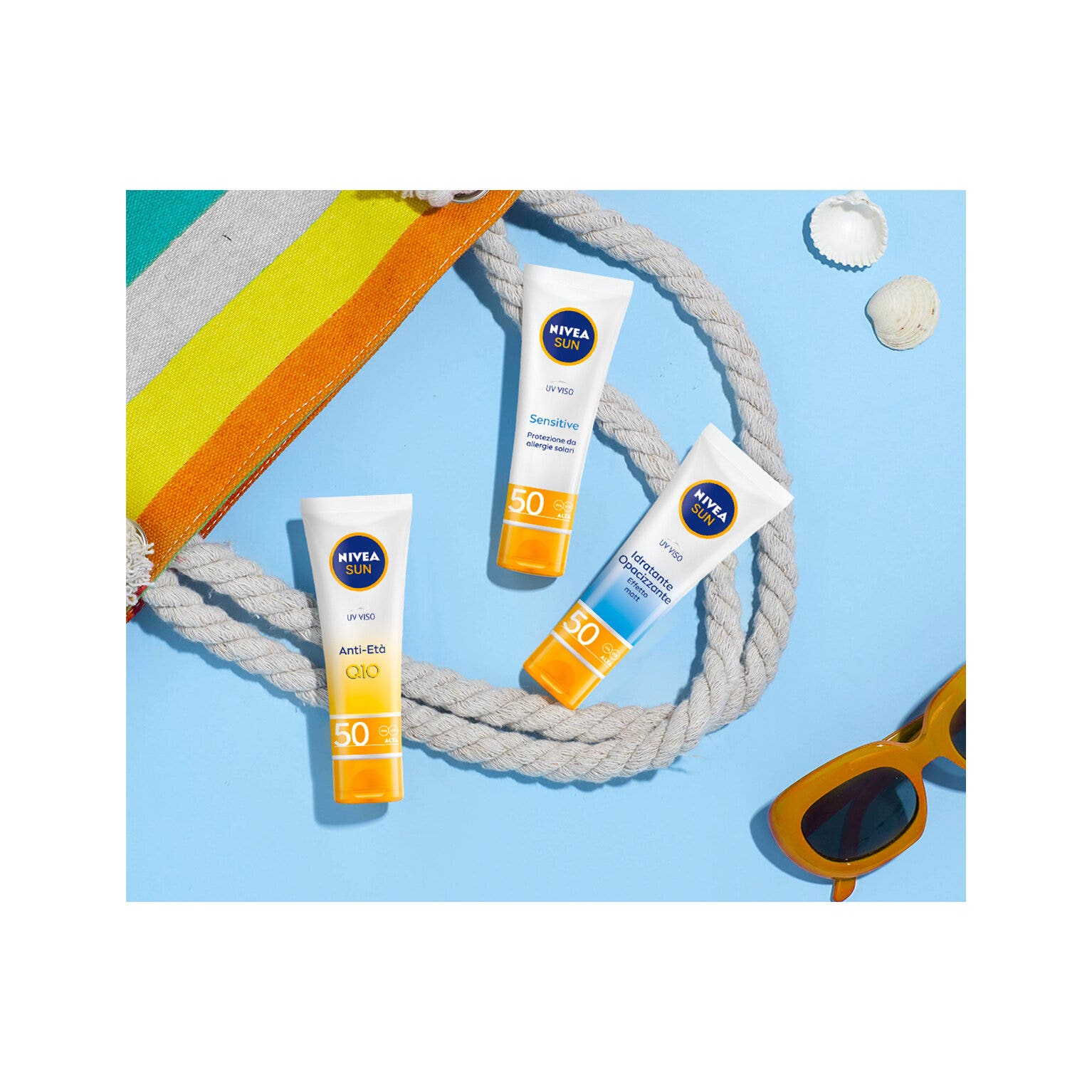 Nivea Sun Uv Viso Sensitive Fp50 50ml Crema Solare Viso Delicata Per Pelli Sensibili-7