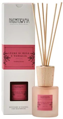 Nasoterapia Diffusore Bastoncini Legno Di Rosa Vaniglia 100ml-3