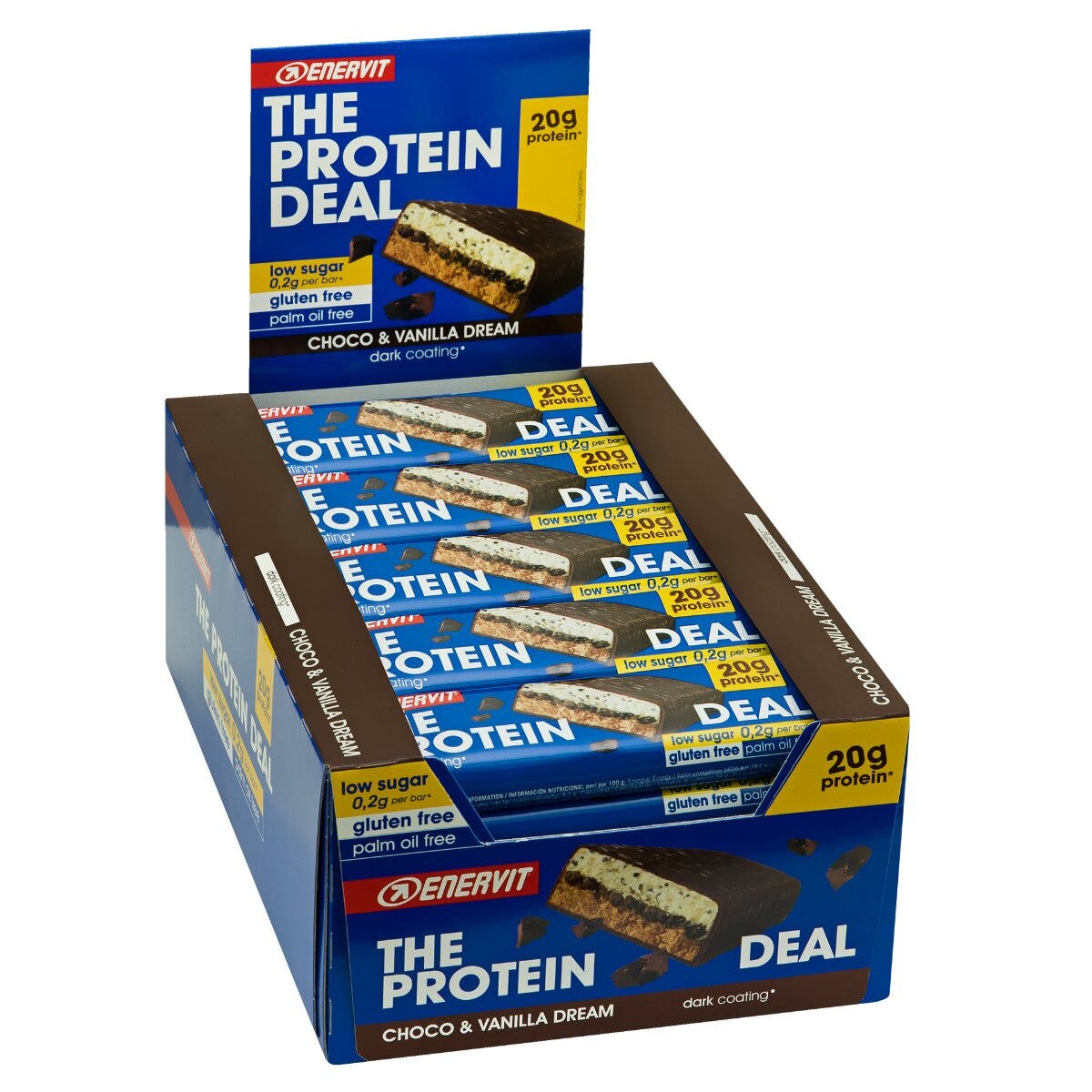 Enervit The Protein Deal Protein Bar Choco Vanilla 25 Barrette Da 55g-1