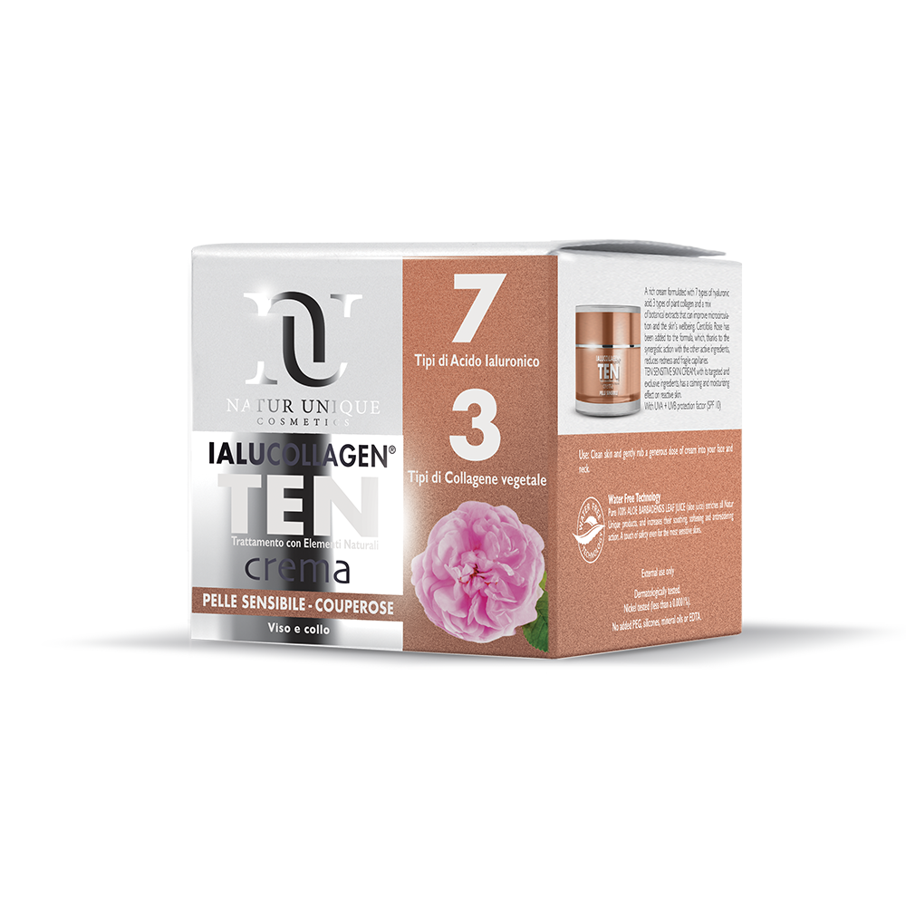 Natur Unique Ialucollagen Ten Crema Pelli Sensibili E Con Couperose Viso 50ml-1