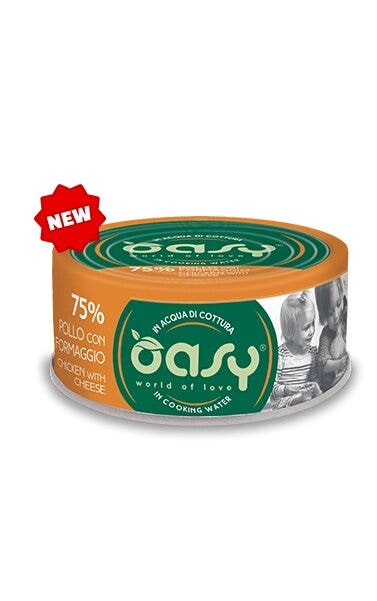Oasy More Love Gatto Pollo con Formaggio 70g-1