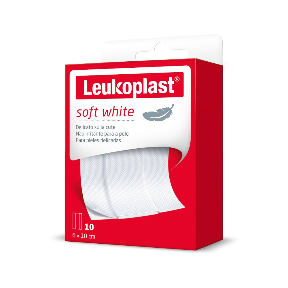 Leukoplast Soft White Cerotti 1mx6cm 10 Pezzi-4