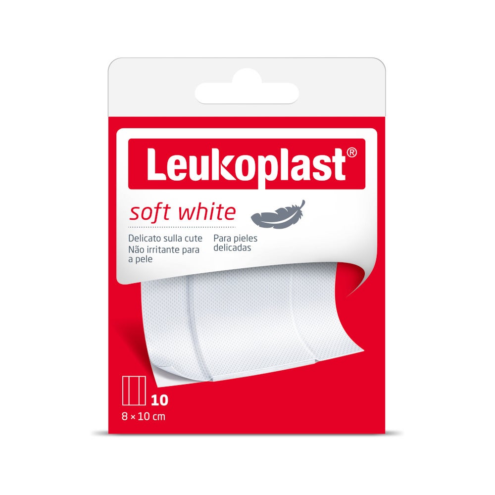 Leukoplast Soft White 1mx8cm 10 Pezzi-2