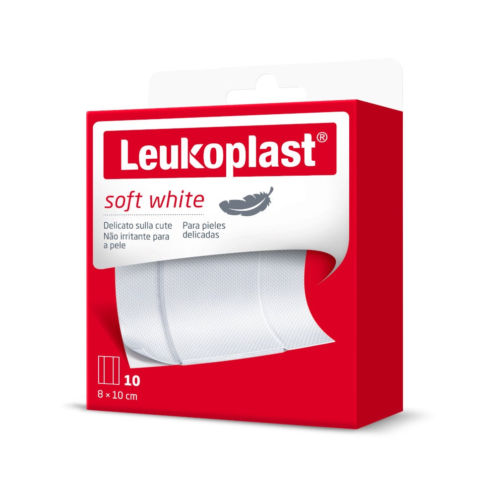 Leukoplast Soft White 1mx8cm 10 Pezzi-3