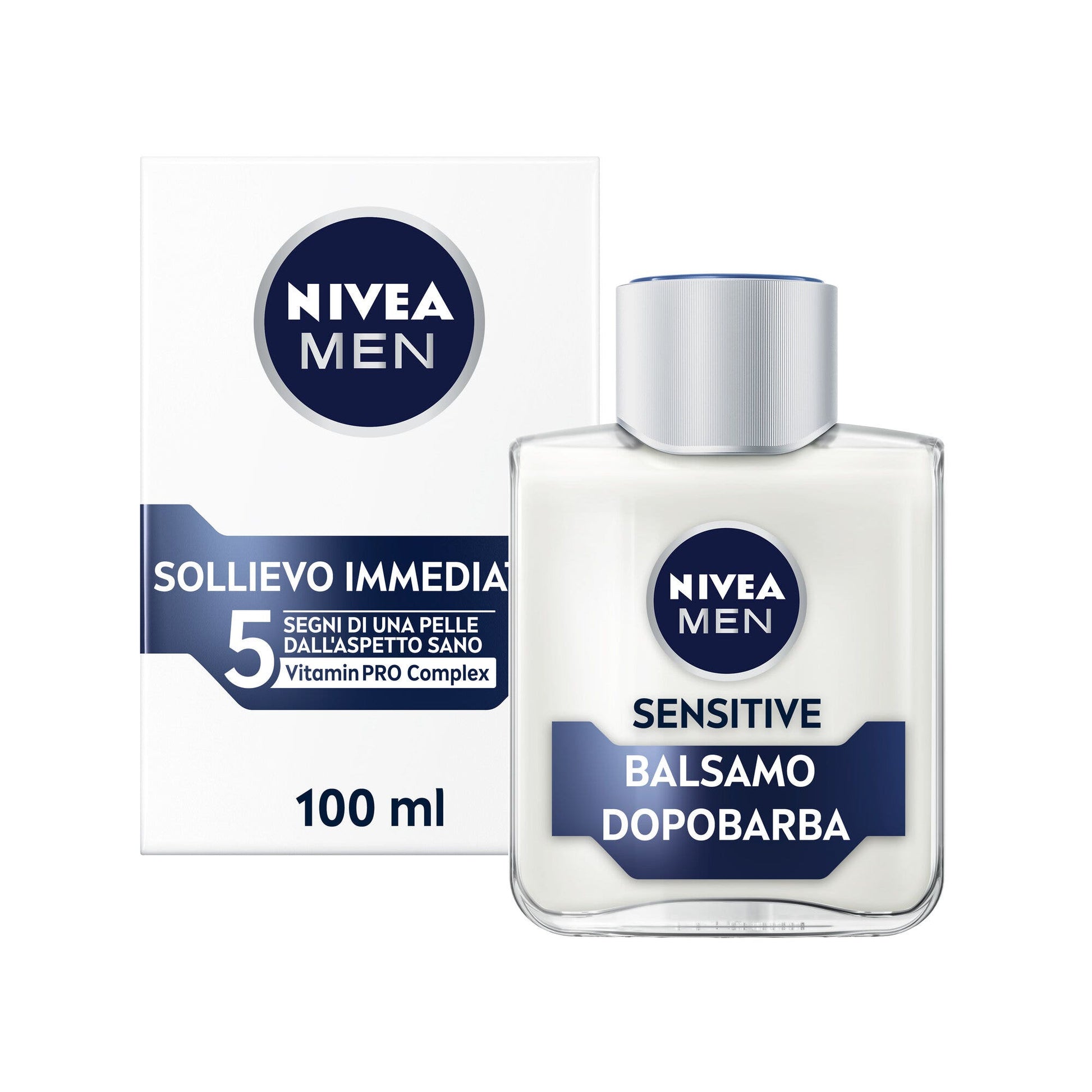 Nivea Men Sensitive Balsamo Dopobarba Uomo 100ml Lenitivo Per Pelli Sensibili-3