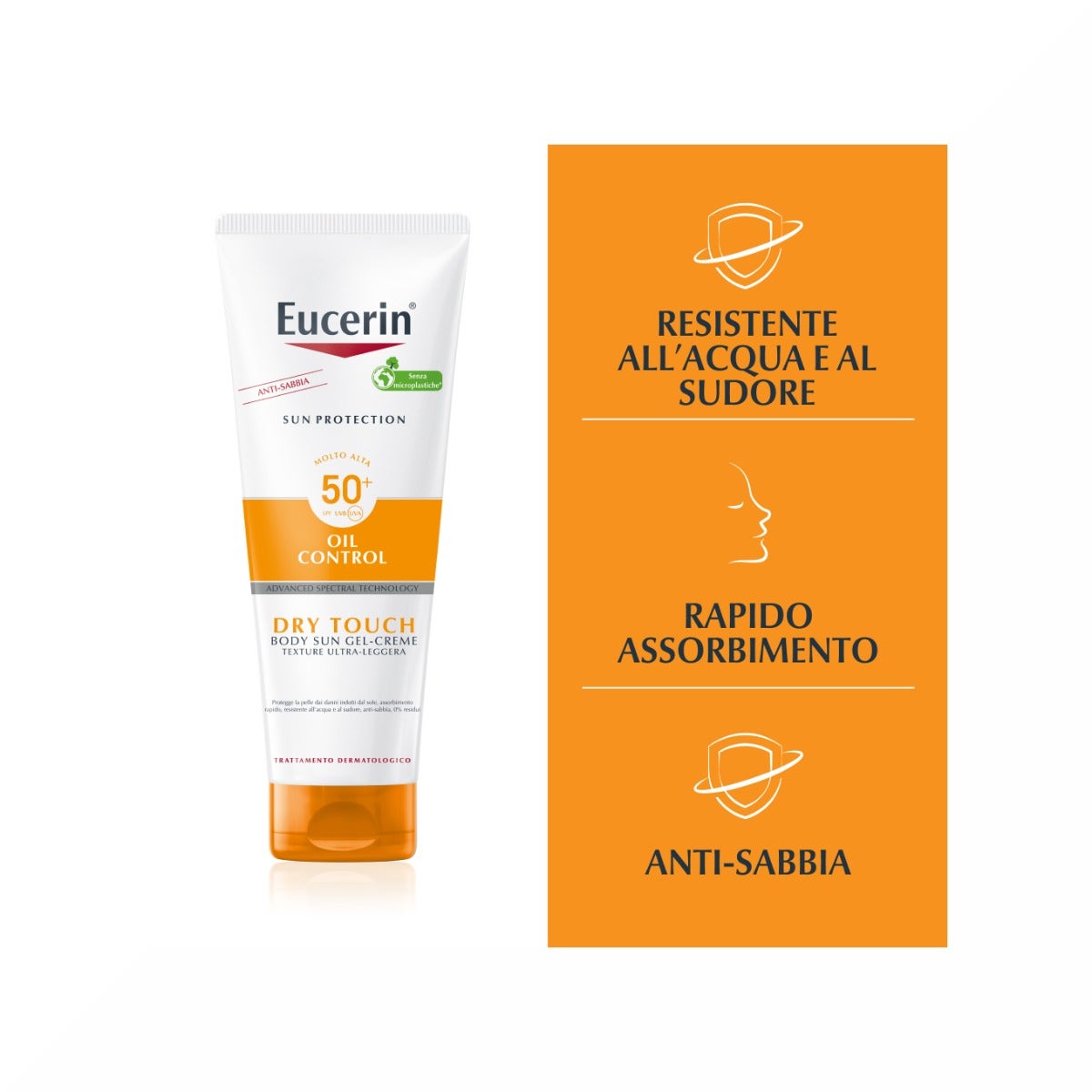 Eucerin Sensitive Protect Sun Crema-Gel Oil Control Dry Touch 200ml SPF50+-9